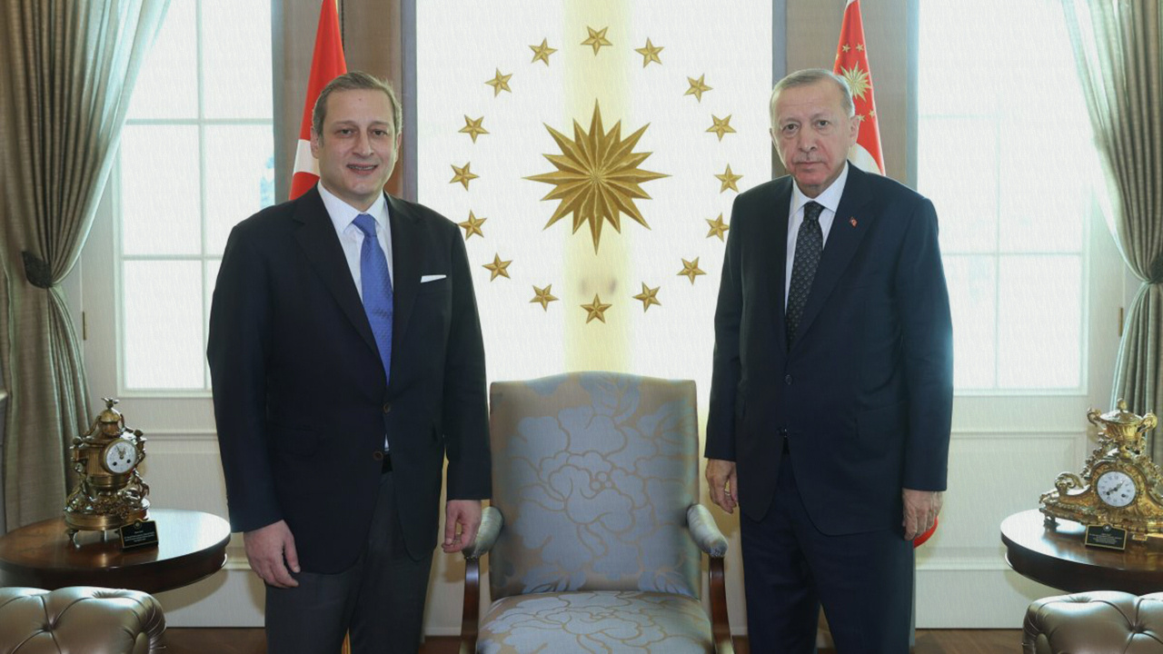 Cumhurbaşkanı Erdoğan, Galatasaray Başkanı Burak Elmas’ı kabul etti